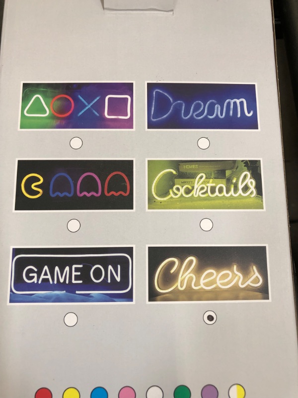 Photo 1 of NBZJ "Cheers" Neon Sign White Letter LED Neon Light Sign for Wall Decor Cheer Bar Light Up Sign for Bedroom Game Room Club Wedding Christmas Party 16.9" x 7.5" (White)