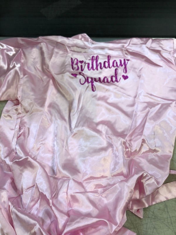 Photo 2 of birthday squad robe- pink 
size- 12