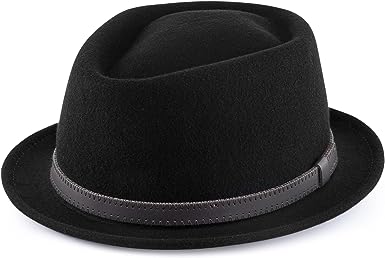 Photo 1 of AKIO&AQUIRAX Fedora Hats for Men Women 100% Australian Wool Mens Dress Hat with Brim Classic Felt Fedora Vintage https://a.co/d/hCkJjuT