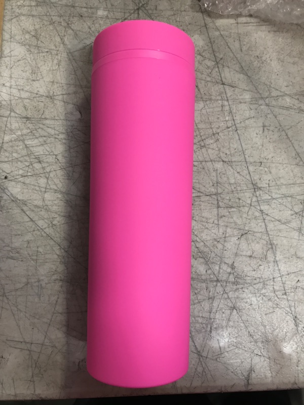 Photo 2 of 16 oz TUMBLERS WITH LID AND STRAW (Pink)