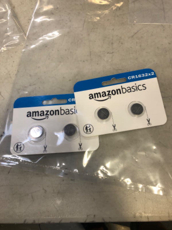 Photo 1 of 2 - Amazon Basics CR1632 Lithium Coin Cell Battery, 3 Volt, Long Lasting Power, Mercury Free - Pack of 2 2 Count (Pack of 1) CR1632