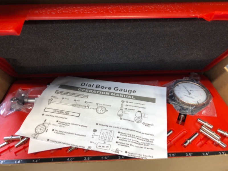Photo 2 of Accusize Industrial Tools Dial Bore Gauge Set, 1.4-6 inch Measuring Range, 0.0005'' Graduation Interval, Ee20-1406
