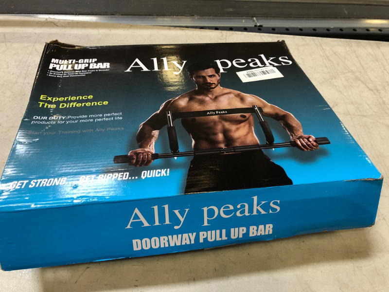 Photo 3 of Ally Peaks Pull Up Bar for Doorway | Thickened Steel Max Limit 440 lbs Upper Body Fitness Workout Bar| Multi-Grip Strength for Doorway | Indoor Chin-Up Bar Fitness Trainer for Home Gym Portable
