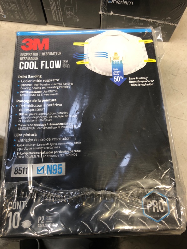 Photo 2 of 3M 8511 Respirator, N95, Cool Flow Valve (10-Pack)