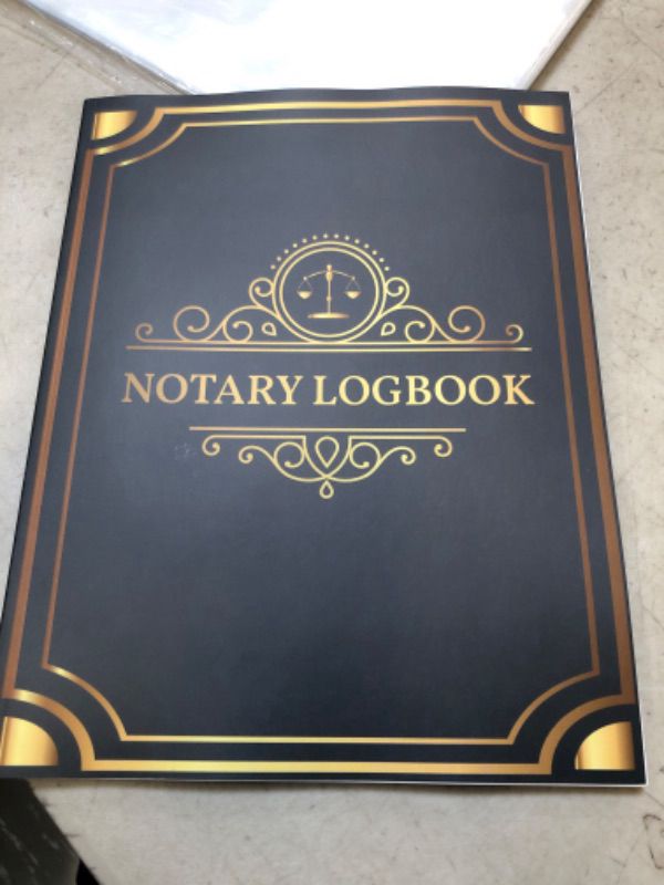 Photo 1 of notary log book