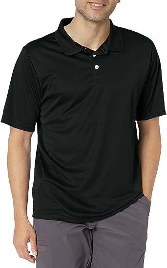 Photo 1 of Hanes Sport Men's Polo Shirt (SIZE: SMALL), Men's Cool DRI Moisture-Wicking Performance Polo Shirt, Jersey Knit Performance Polo Shirt

