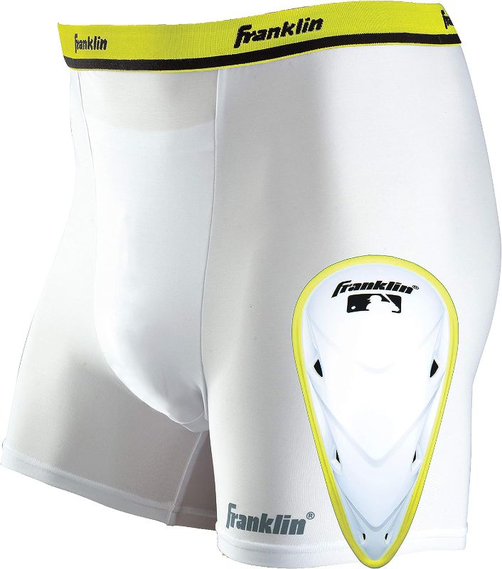 Photo 1 of Franklin Sports Baseball Sliding Shorts with Cup Holder Y L/XL
