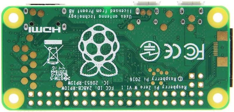 Photo 2 of Raspberry Pi Zero W - WiFi/Bluetooth 4.1, Bluetooth Low Energy, HAT Compatible 40-pin Header, CSI Camera Connector, USRT, SPI, I2C
