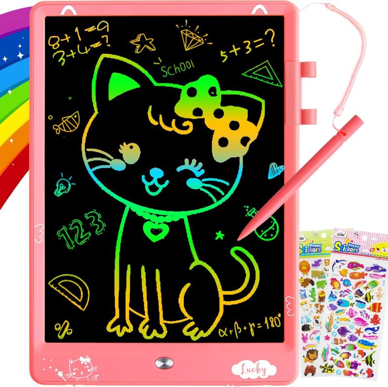 Photo 1 of ZMLM LCD Drawing Tablet for Girls - 10 Inch Colorful Doodle Writing Pad Reusable Learning Educational Scribbler Toy for Children Boy 3 4 5 6 7 8 9 Year Old Best Gift Birthday Christmas Party Game
