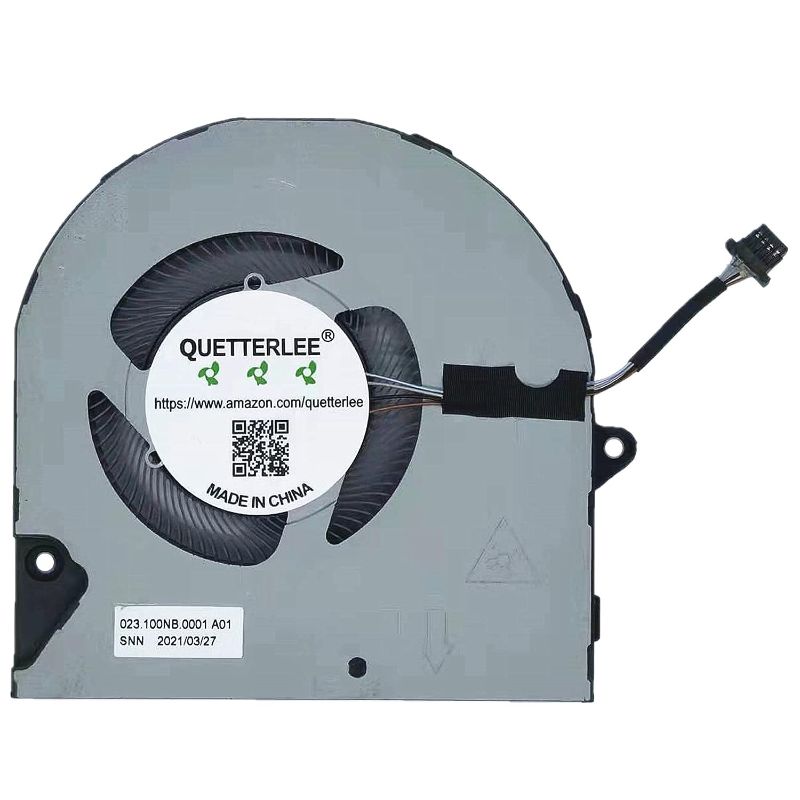 Photo 1 of QUETTERLEE Replacement New Laptop CPU Cooling Fan for DELL Inspiron 15 5510 5515 5518 Inspiron 14 5410 5415 5418 7400 7415 2-in-1 2021 Series 0KRK6P EG50050S1-CH90-S9A 023.100NB.0001 DC5V 0.4A Fan
