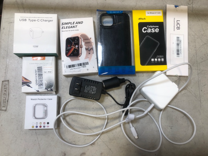 Photo 1 of MISCELLANEOUS BAG LOT - VARIOUS ELECTRONICS ITEMS - NEW AND USED - SOLD AS IS