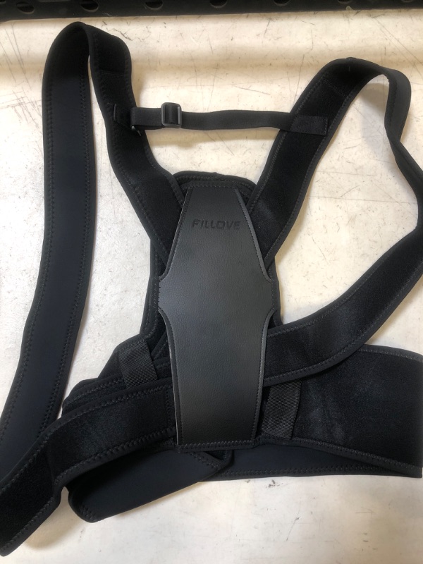 Photo 2 of FILLOVE Posture Corrector for Women and Men with Magnetic Therapy Back Support, Strong Traction & Fully Adjustable Upper Back Brace Back Straightener for Neck, Clavicle, Spine and Shoulder Pain Relief
