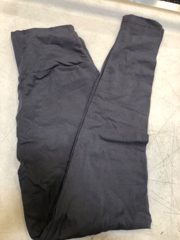 Photo 2 of American Apparel Women's Cotton Spandex Jersey High-Waist Leggings Medium Asphalt