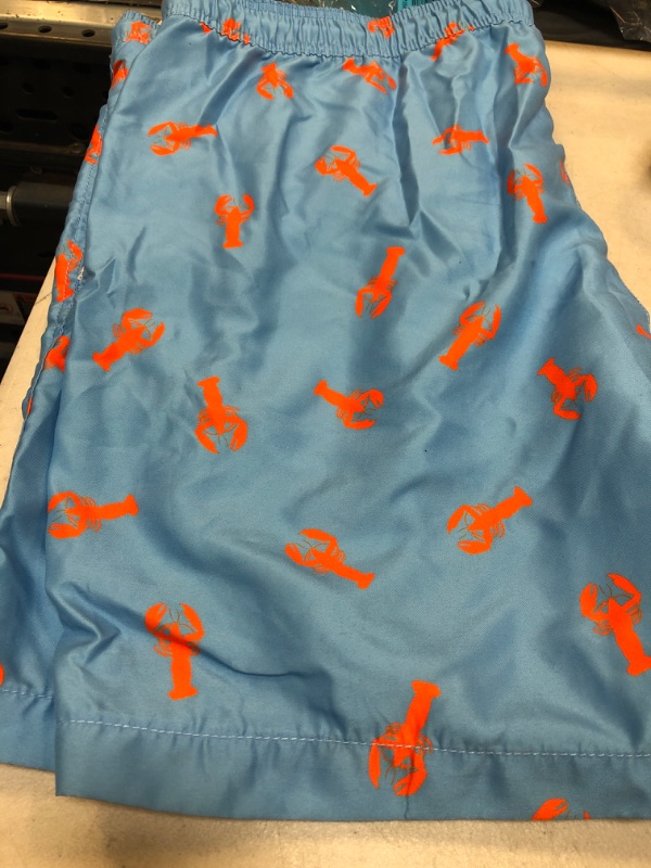 Photo 2 of Amazon Essentials Men's 7" Quick-Dry Swim Trunk XX-Large Lobster Print