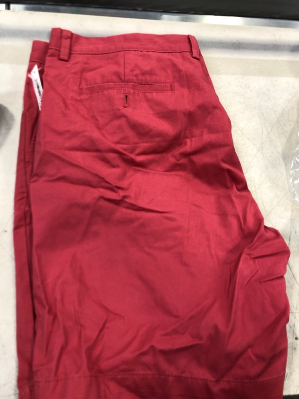 Photo 2 of Amazon Essentials Men's Classic-Fit Stretch Golf Short (Available in Big & Tall) Polyester Blend Washed Red 42