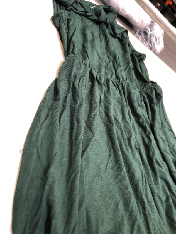 Photo 2 of Amazon Essentials Women's Jersey Sleeveless Gathered Midi Dress (Previously Daily Ritual)  MEDIUM