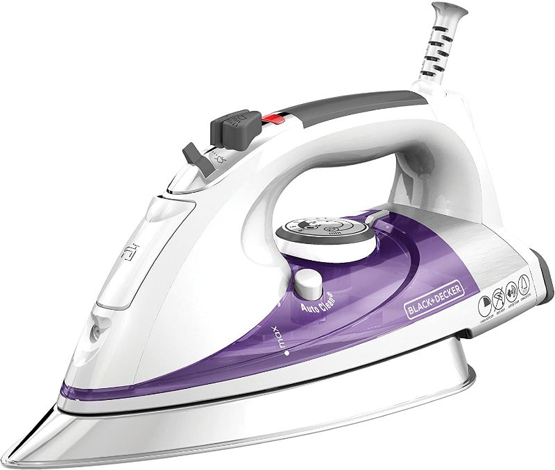 Photo 1 of BLACK+DECKER IR1350S with Extra Large Soleplate, 13.2" x 16.3" x 7", Purple
