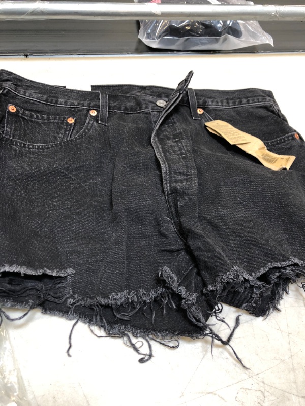 Photo 2 of Levi's Women's 501 Original Shorts 34 Lunar Black - Black