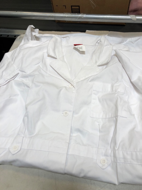 Photo 2 of Dickies EDS Professional Women Scrubs Dress Button Front 84500 X-Large White