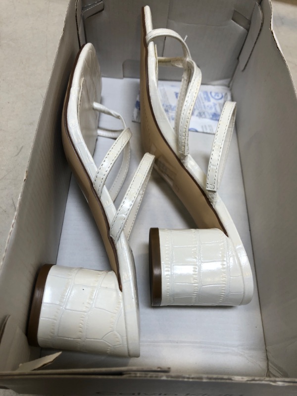 Photo 1 of  Women's Becca Heeled Sandal 6 White CK