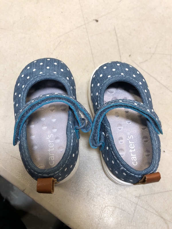 Photo 3 of Carter's Unisex-Child Judith Mary Jane Flat Infant (0-12 Months) 2 Infant Blue