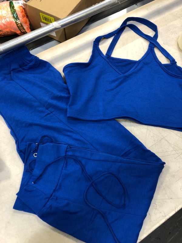 Photo 1 of  Womens 2 Piece Outfits Casual Sweatsuits F Blu -Large