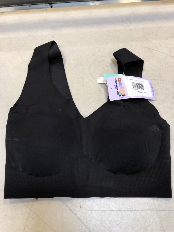 Photo 2 of Hanes Women's Invisible Embrace ComfortFlex Fit Wirefree Bra MHG561 Small Black
