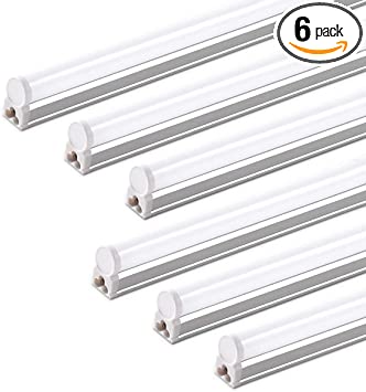 Photo 1 of (6 Pack) Barrina LED T5 Integrated Single Fixture, 4FT