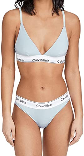 Photo 1 of Calvin Klein Women's Modern Cotton Triangle Bra, Rain Dance, X-Small
