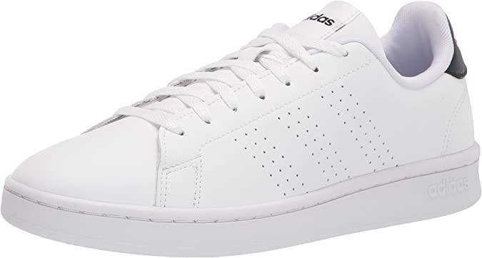 Photo 2 of adidas Men's Advantage Racquetball Shoe, White/Cloud White/Ink, 9
