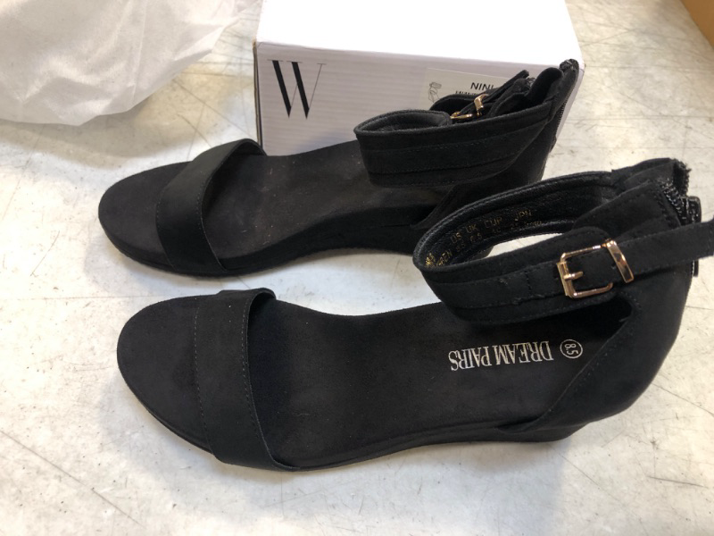 Photo 1 of DREAM PAIRS Women's Open Toe Buckle Ankle Strap Platform Wedge Sandals
