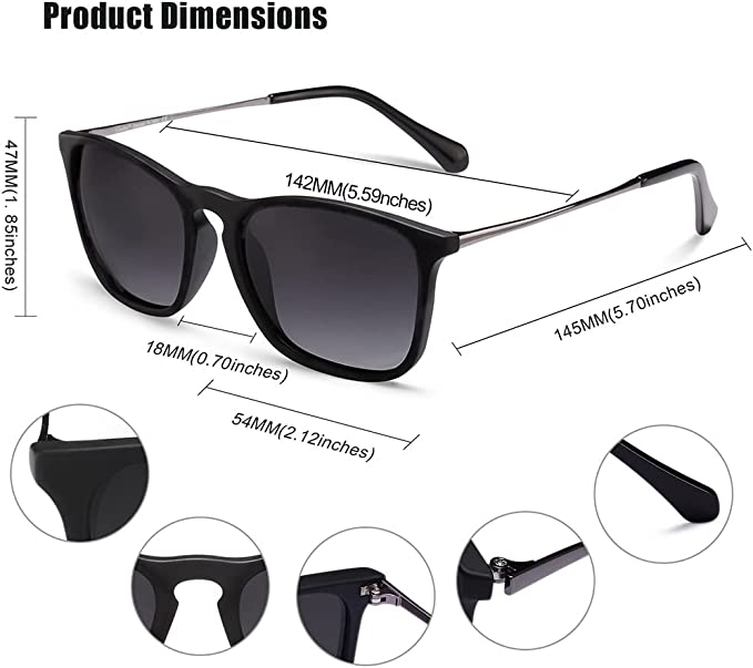 Photo 1 of aVintage Polarized Sunglasses for Men UV Protection Classic Designer Style CA520