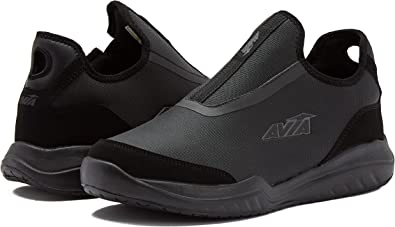 Photo 1 of Avia Avi-Breeze SR Men’s Slip On, Slip Resistant Shoes for Men - Comfort Work or Walking Sneakers - Black SIZE 10

