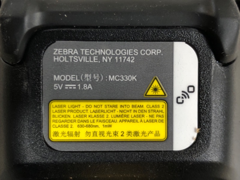 Photo 3 of Zebra MC3300 Mobile Computer, 2D/1D Barcode Scanner