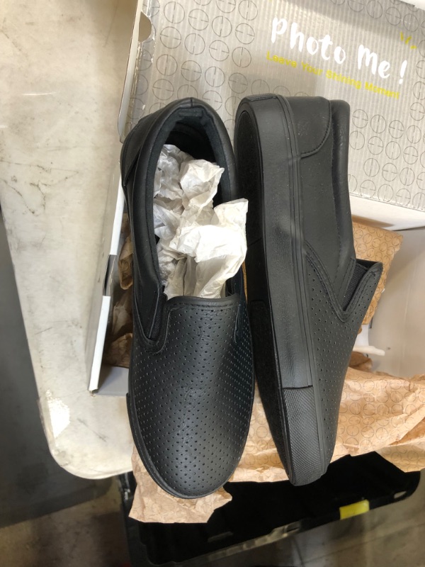 Photo 1 of black slip on shoes size 8.5