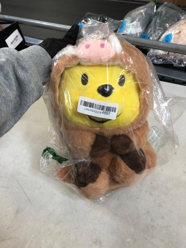 Photo 2 of BAI LAN HEI Winnie The Pooh Stuffed Animal 35cm, 13.8'' Kawaii Cartoon Pooh Bear Doll Plush Toy Gifts for Boys Girls, Children's Day Gift Brown & Yellow
