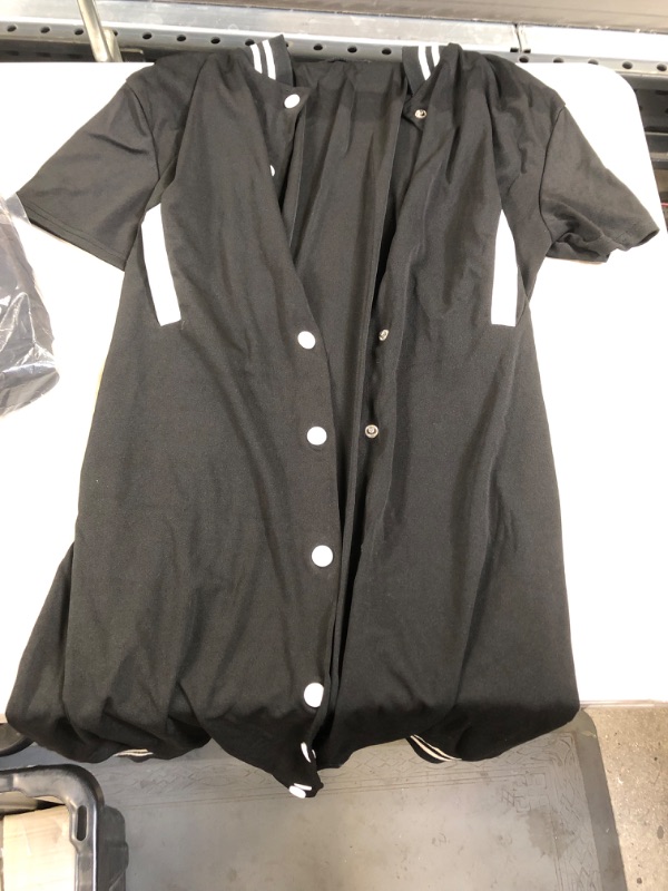 Photo 1 of button up black and white dress size large 