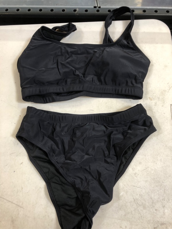 Photo 1 of 2 piece medium black bathing suit