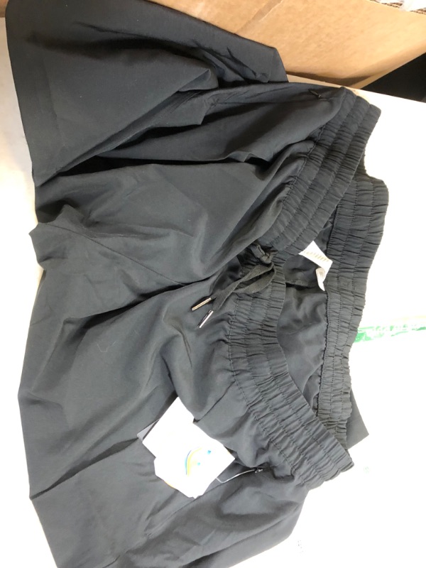 Photo 2 of ZUTY Capri Pants for Women Wide Leg Lightweight Quick Dry Comfy Loose Lounge Sweatpants Capris Crop Pants Pockets Black 3X-Large