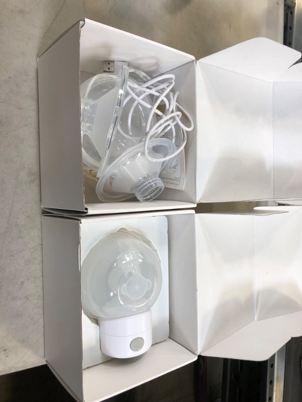 Photo 2 of Double Wearable Breast Pump, Hands Free Breast Pump, Low Noise, 2 Modes & 9 Levels, Massage Mode and Pumping Mode, LCD Display, Portable 2 Pcs Electric Breast Pump - 24mm / 27mm Flange
