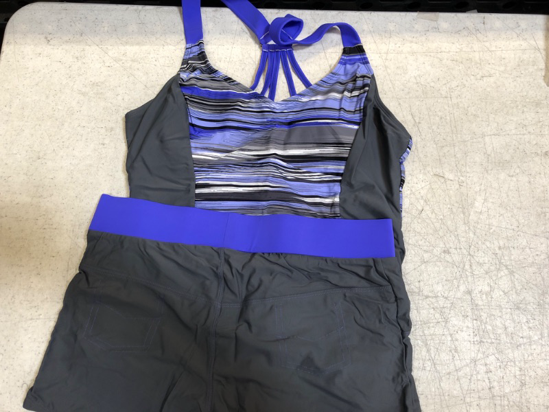 Photo 2 of Aleumdr Womens Printed Two Piece Tankini Push up Tankini Top with Bottom
SIZE LARGE