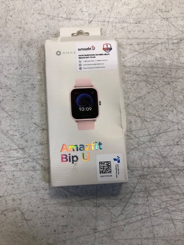 Photo 3 of Amazfit Bip U Smart Watch for Women, Health & Fitness Tracker with 60+ Pink