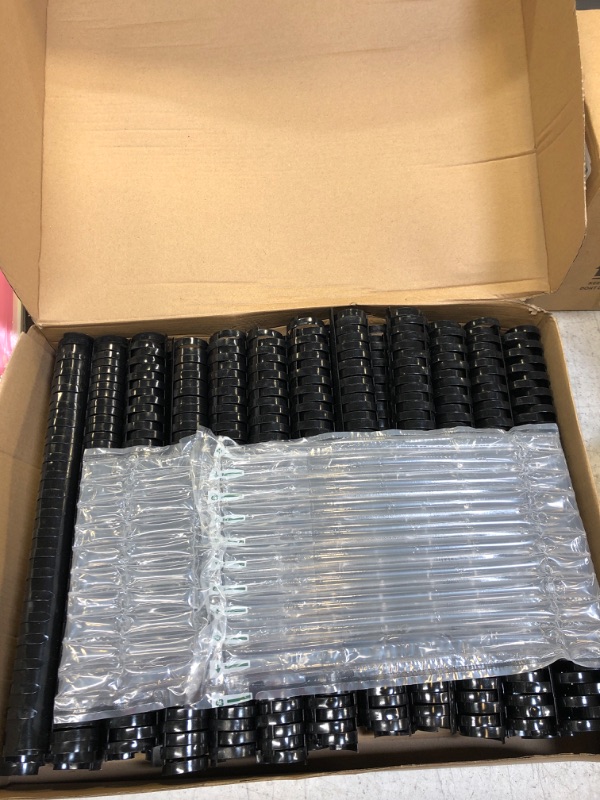 Photo 2 of TIANSE Plastic Comb Bindings, 1" Diameter,230 Sheet Capacity, 21-Rings, Black 1 inch