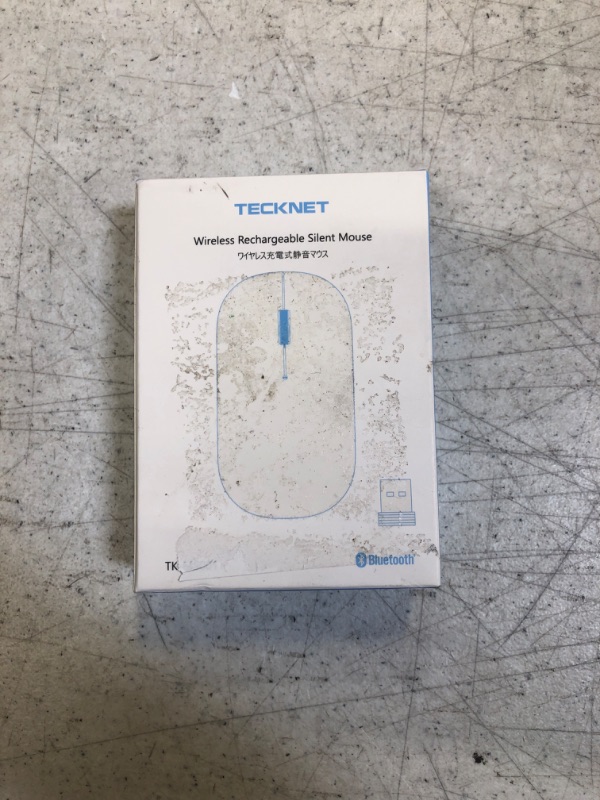 Photo 3 of TECKNET Rechargeable Bluetooth Mouse for MacBook Pro/iPad/Laptop/Windows, Slim Silent Wireless Mouse Bluetooth 5.0/3.0 2.4G Portable Optical Cordless Mice with USB Receiver 4 Adjustable DPI