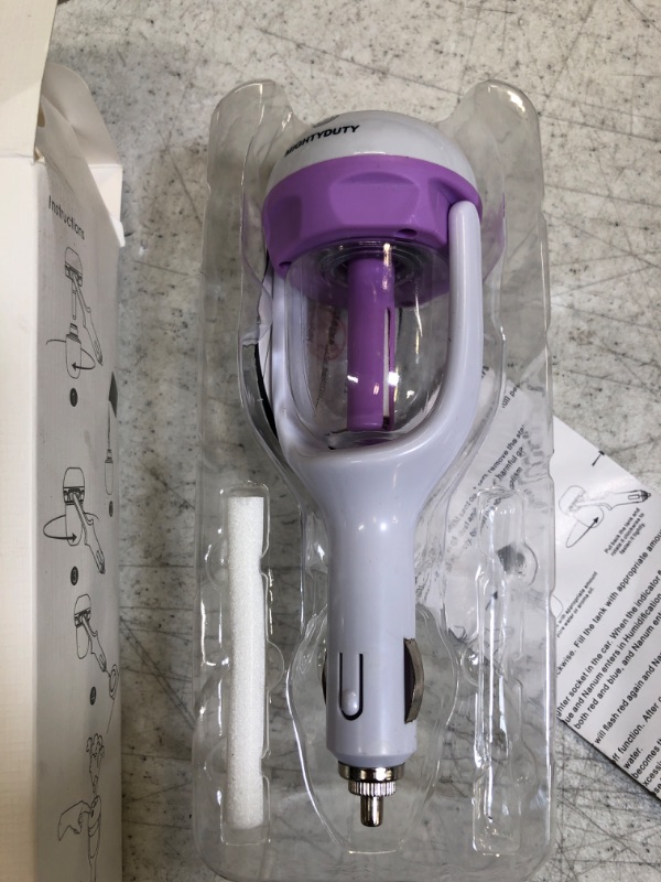 Photo 2 of MIGHTYDUTY Car Air Humidifier Aromatherapy Essential Oil Diffuser Freshener Diffuser Purple
