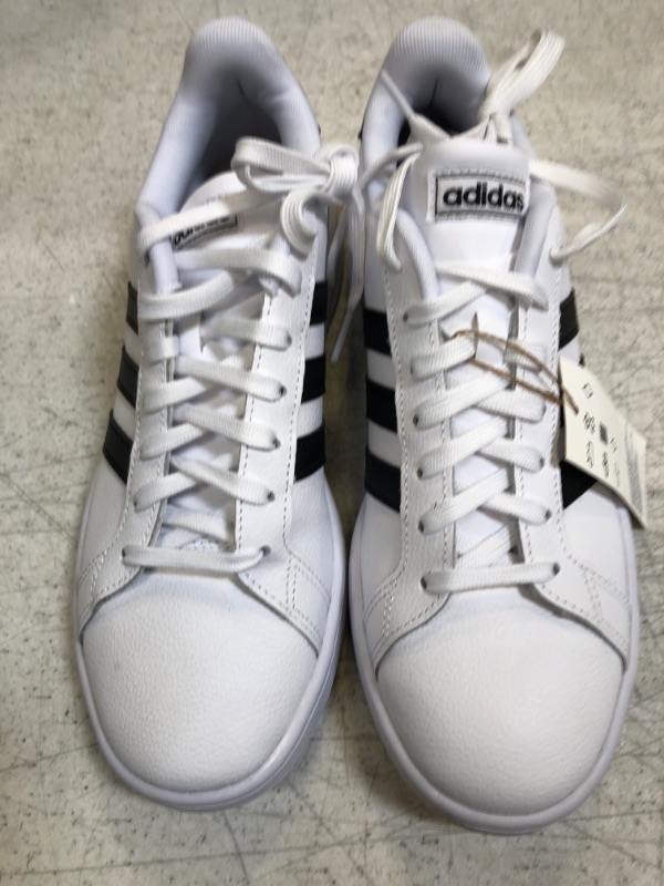 Photo 1 of adidas Men's Grand Court Sneaker 8.5 White/Black/White