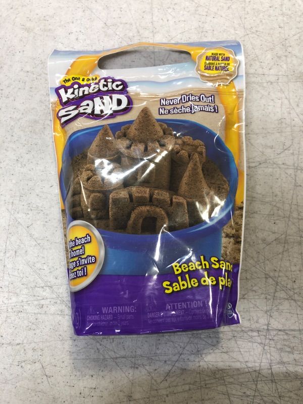 Photo 2 of Kinetic Sand, 3lbs Beach Sand for Ages 3 and Up (Packaging My Vary) Brown Beach Sand