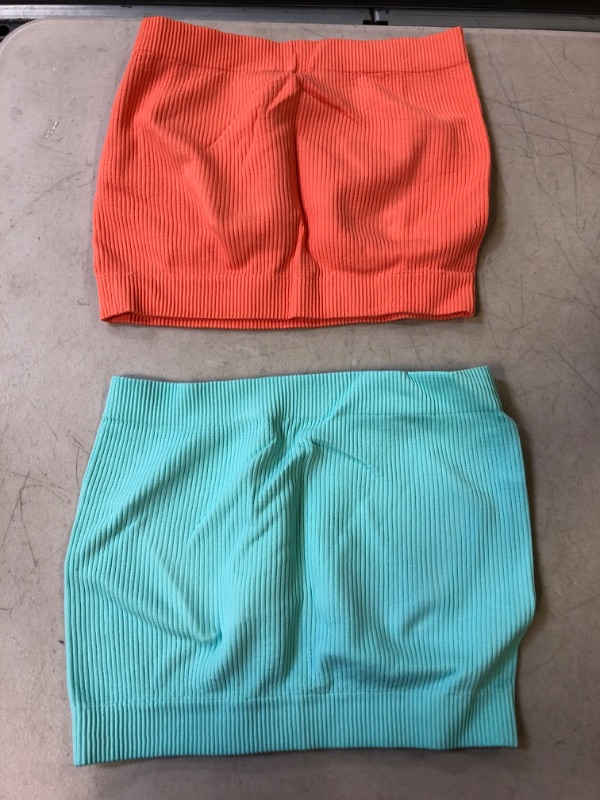 Photo 1 of 2 PCK WOMENS TUBE TOPS S/M