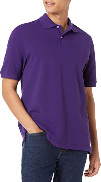 Photo 1 of Amazon Essentials Men's Regular-Fit Cotton Pique Polo Shirt 
SMALL