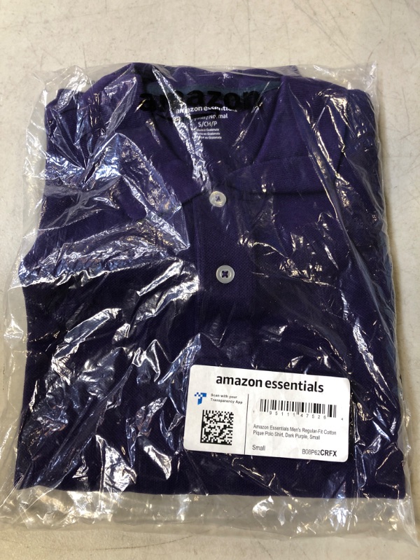 Photo 2 of Amazon Essentials Men's Regular-Fit Cotton Pique Polo Shirt 
SMALL